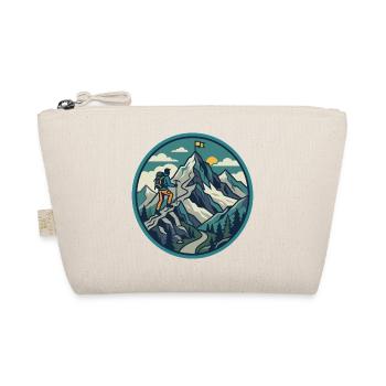 Mountaineering Adventure Summit Motif - Organic Pouch - nature - Front