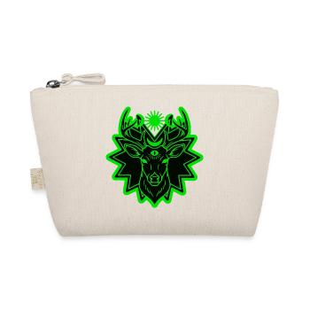 Mystic Deer: Geometric Nature Guardian - Organic Pouch - nature - Front