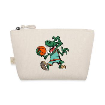 Basketballer Krokodil - Bio-Täschchen - Natur - Vorne