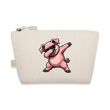 Dabbing Schwein - Bio-Täschchen - Natur - Vorne