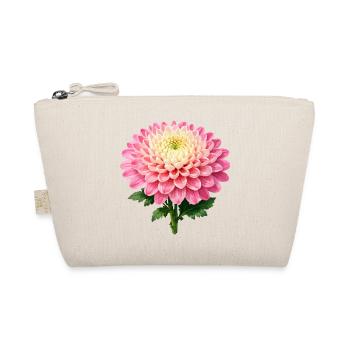 Pink Chrysanthemum Bloom - Organic Pouch - nature - Front