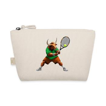 Stier Tennis - Bio-Täschchen - Natur - Vorne