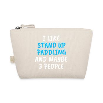 I Like Stand Up Paddling And Maybe 3 People - Bio-Täschchen - Natur - Vorne