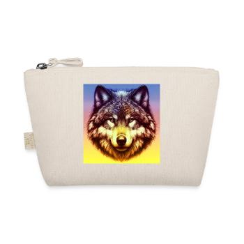 Wolf - Organic Pouch - nature - Front