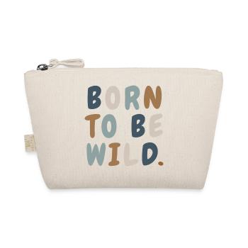 Born Wild Boho Cute Minimalist Shirt - Organic Pouch - nature - Front