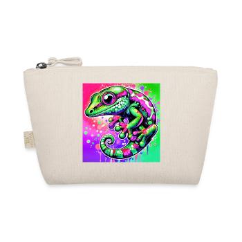 Gecko - Bio-Täschchen - Natur - Vorne