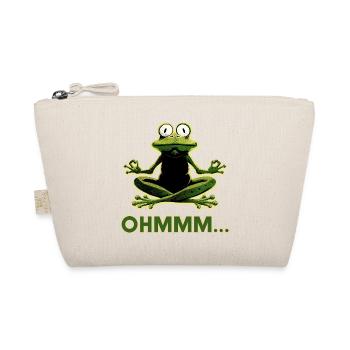 Grenouille en méditation : Ohmm Zen - Trousse biologique - nature - Devant