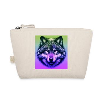 Wolf - Organic Pouch - nature - Front
