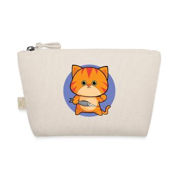 Chat tigré amical aux yeux verts - Trousse biologique - nature - Devant