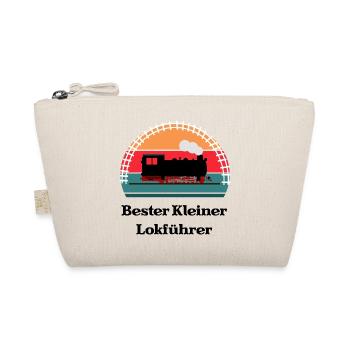 Kleiner Lokführer Dampflok Kinder - Bio-Täschchen - Natur - Vorne
