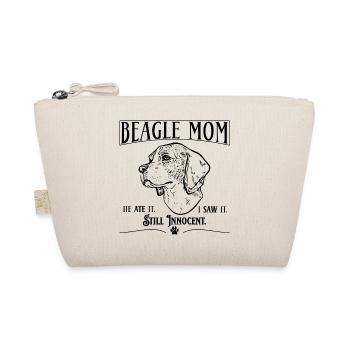 Beagle-Mama – Er hat es gegessen. Immer noch unschuldig. - Bio-Täschchen - Natur - Vorne