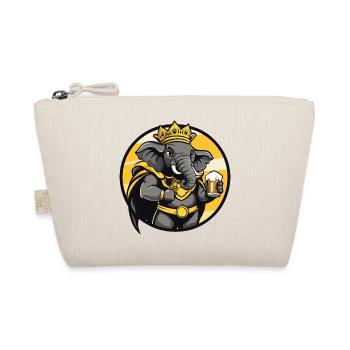 Elephant Beer Funny - Organic Pouch - nature - Front