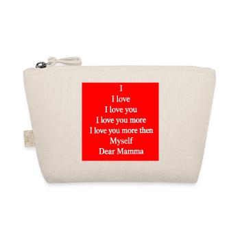 Love Message to Mom – Emotional Text - Organic Pouch - nature - Front