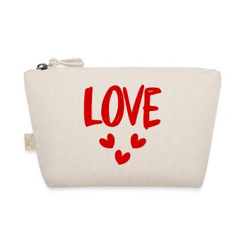 LOVE. COUPLE. JUST MARRIED. EVJF. VALENTINE'S DAY. - Organic Pouch - nature - Front