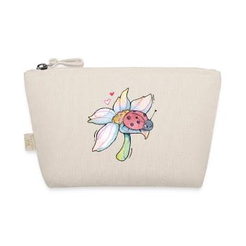 sweet lucky charm ladybug on flower - Organic Pouch - nature - Front