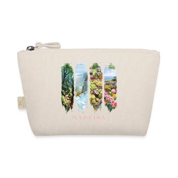 Madeira Urlaub Travel – Dschungel & Blüten Motiv - Bio-Täschchen - Natur - Vorne