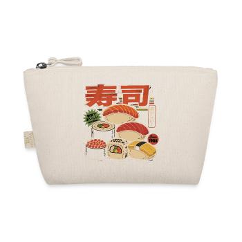 Sushi Retro Japan Style Illustration - Bio-Täschchen - Natur - Vorne