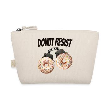 Donut Resist Funny Donut Shirt - Organic Pouch - nature - Front