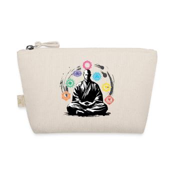 Chakra Meditating Zen Relax  - Organic Pouch - nature - Front