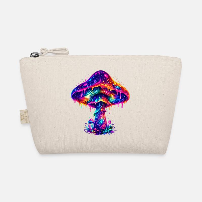 Psychedelic Rainbow Mushroom Organic Pouch