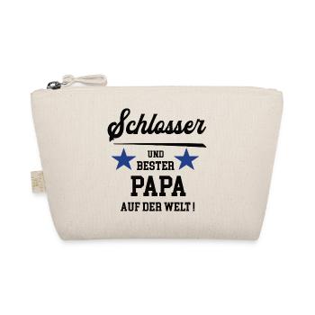 Schlosser Bester Papa Vatertag Geburtstag - Bio-Täschchen - Natur - Vorne
