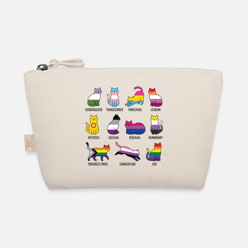 LGBTQ-Pride-Monat – Rainbow Cats - Bio-Täschchen - Natur