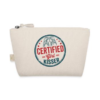 LGBTQ Pride Month - Lesbian Pride - Girl Kisser - Organic Pouch - nature - Front