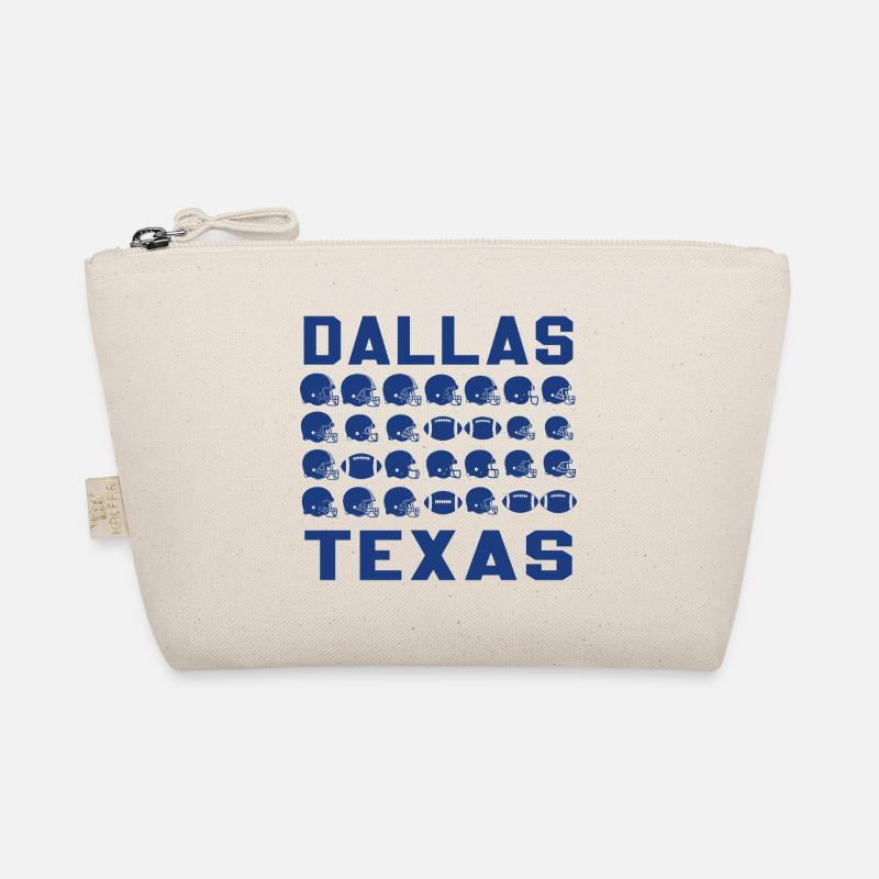 Dallas Texas Football Helmets Pattern Organic Pouch