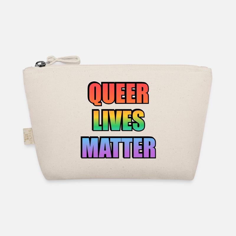 Queer Lives Matter Regenbogen Bio-Täschchen