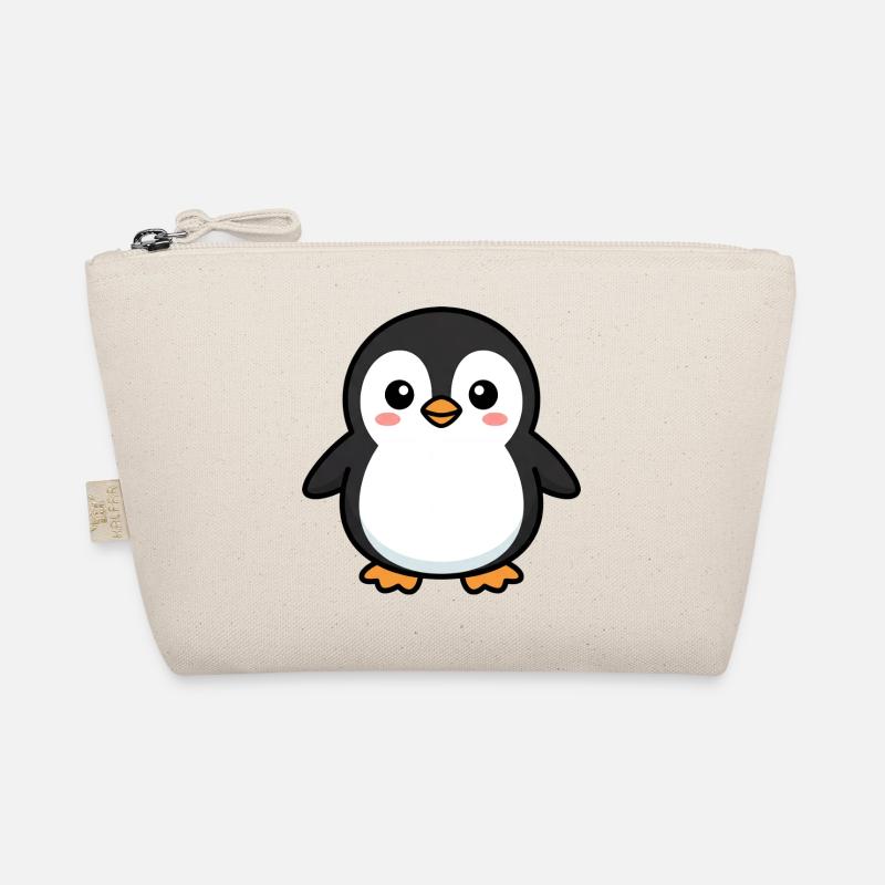 Adorable Penguin Pixel Pal - Organic Pouch - nature