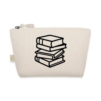 Book Stack Reading Book Club Teacher Library - Organic Pouch - nature - Front