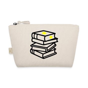 Stack of Books Star Fantasy Reading Book Club - Organic Pouch - nature - Front
