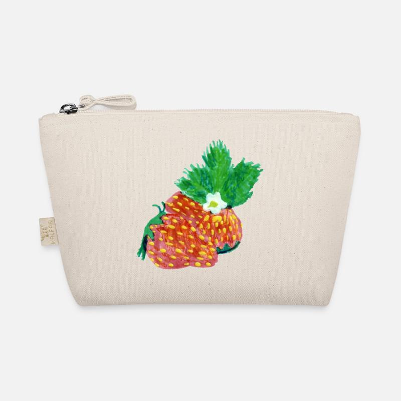 Erdbeeren Art Bio-Täschchen