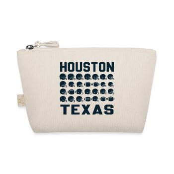 Texas Football Grid mit Helmen - Bio-Täschchen - Natur - Vorne
