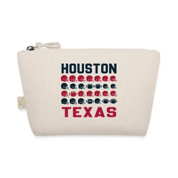 Houston Texas Retro Football - Organic Pouch - nature - Front