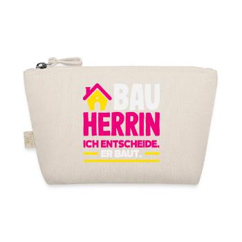 Bauherrin Ich entscheide Er baut Hausbau - Bio-Täschchen - Natur - Vorne
