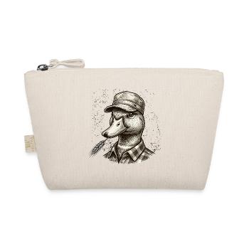 Cool Farmer Duck in a Vintage Retro Style - Organic Pouch - nature - Front