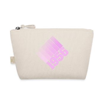 1956 Dots Retro Number Design - Organic Pouch - nature - Front