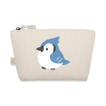 Blue Jay Chick Cartoon - Organic Pouch - nature - Front