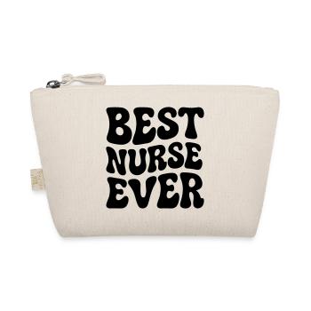 Best Nurse ever - Organic Pouch - nature - Front