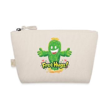 Cactus Free Hugs Funny Cartoon - Organic Pouch - nature - Front