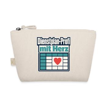 Altenpfleger Dienstplan-Profi mit Herz Geschenk Id - Organic Pouch - nature - Front