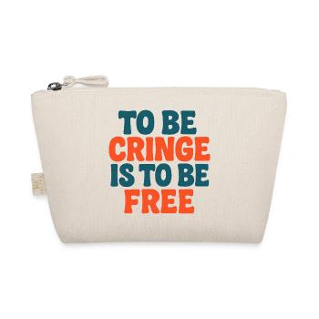  Is Freedom Bold Typography - Organic Pouch - nature - Front