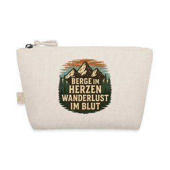 Berge im Herzen – Wanderlust im Blut - Bio-Täschchen - Natur - Vorne