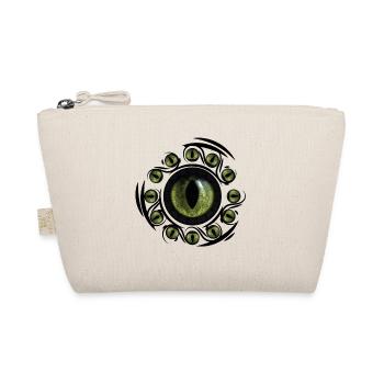 Circular cyclic green eye - Organic Pouch - nature - Front