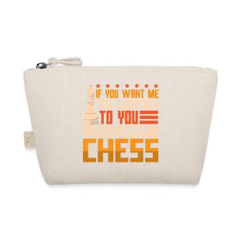 Chess Chess Player Chessboard - Organic Pouch - nature - Front