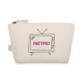 Retro Neon Glitch - Organic Pouch - nature - Front