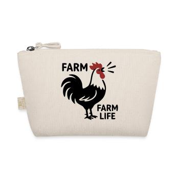 Rooster Farm Life Logo - Organic Pouch - nature - Front