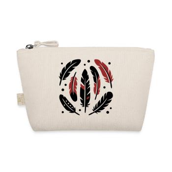 Bird Feathers Circle Logo - Organic Pouch - nature - Front