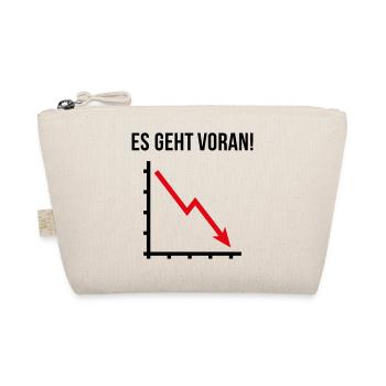 Es Geht Voran! (Fortschritt / Abwärts / POS 2C) - Bio-Täschchen - Natur - Vorne